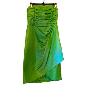 London Times Candy Apple Green Strapless Formal Dress